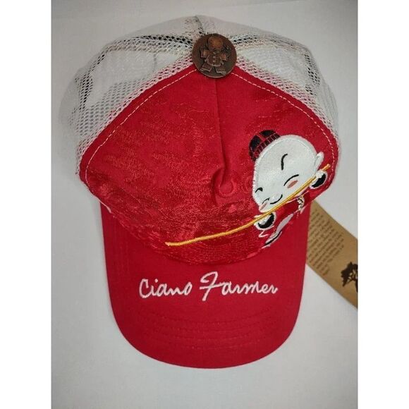 Ciano Farmer Samurai Baseball Hat Snapback Red NWT - Picture 2 of 16